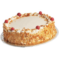 Deliver Eggless Cake in India - Butter Scotch Cake From 5 Star