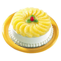 Same Day Cake to India - Pineapple Cake From 5 Star