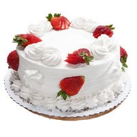 Same Day Wedding Cakes to India - Strawberry Cake From 5 Star
