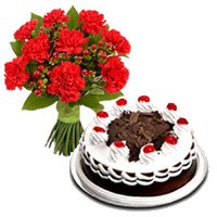 Midnight Cake Delivery in India as well as Flowers to India