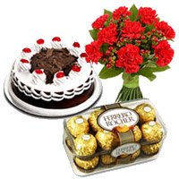Fix Time Cake to India - Carnation Flowers to India