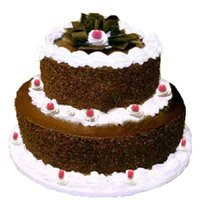Send Online Cakes to India - Tier Black Forest Cake